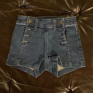 American Eagle button front denim shorts size 00